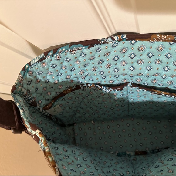 Vera Bradley Java Blue Computer Messenger Bag - Picture 9 of 9